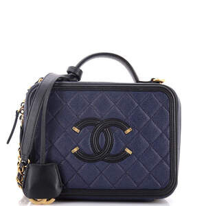 Chanel Filigree Vanity Case Quilted #240538C40B